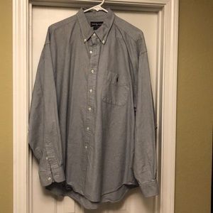 Ralph Lauren navy button down.